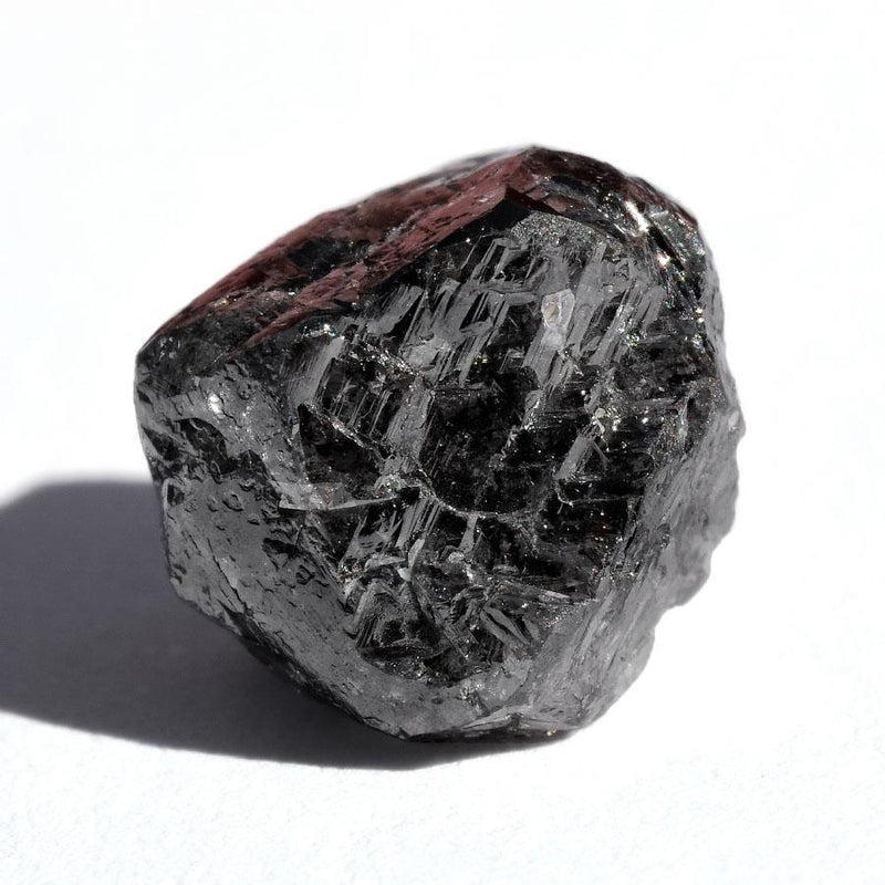 3.64 carat black rough diamond crystal